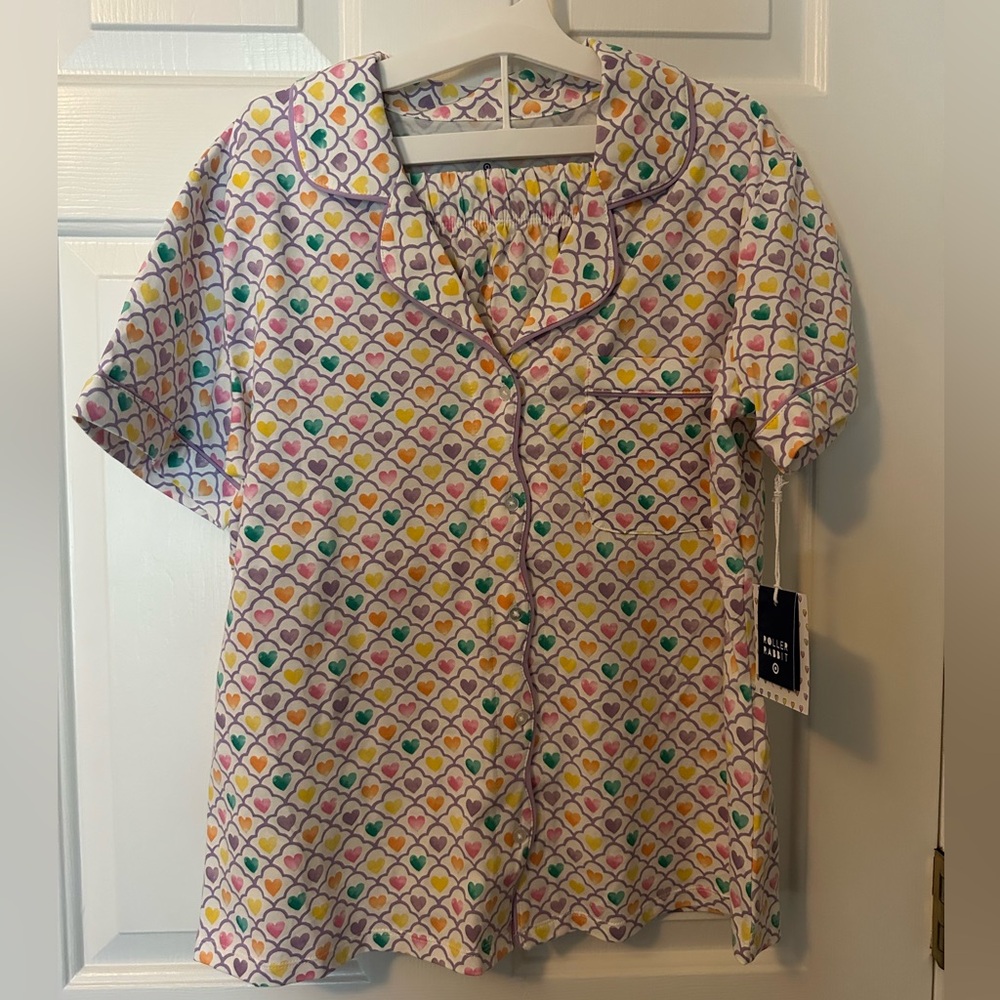 Target Roller Rabbit Pajamas heart pattern